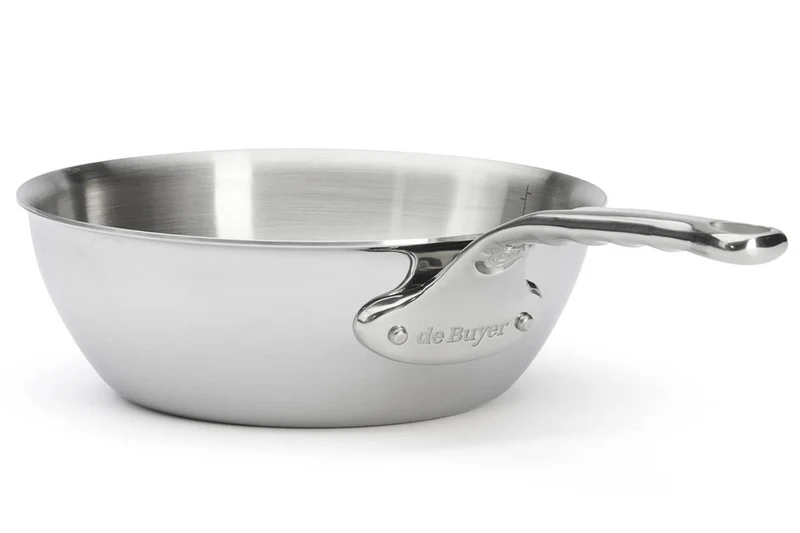 Sauteuse bombée De Buyer Affinity en acier inoxydable 5 ply