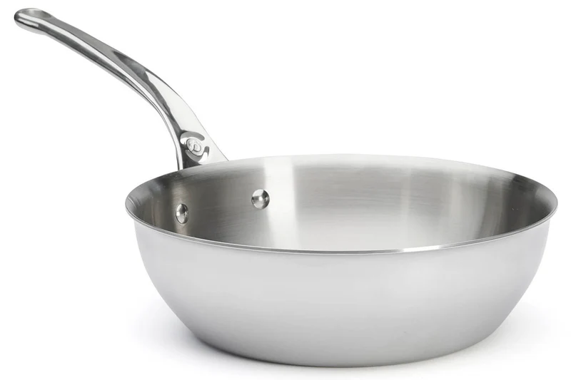 Sauteuse bombée De Buyer Affinity en acier inoxydable 5 ply