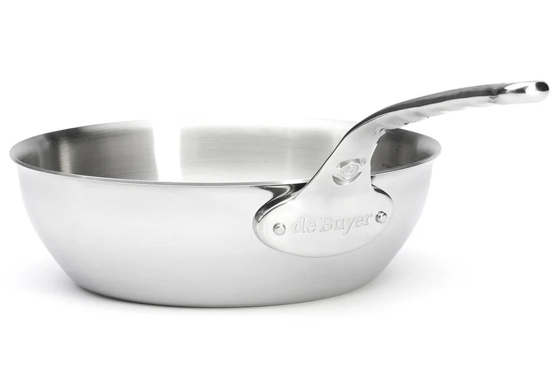 Sauteuse bombée De Buyer Affinity en acier inoxydable 5 ply