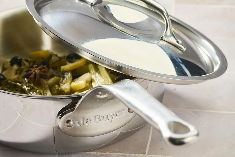 Sauteuse droite De Buyer Affinity en acier inoxydable 5 ply