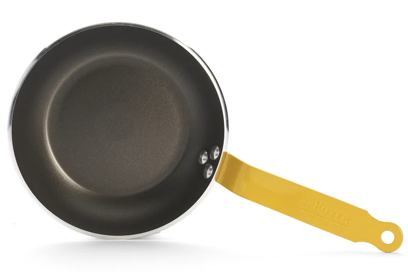 Poêle antiadhésive De Buyer Choc Classic HACCP jaune en aluminium