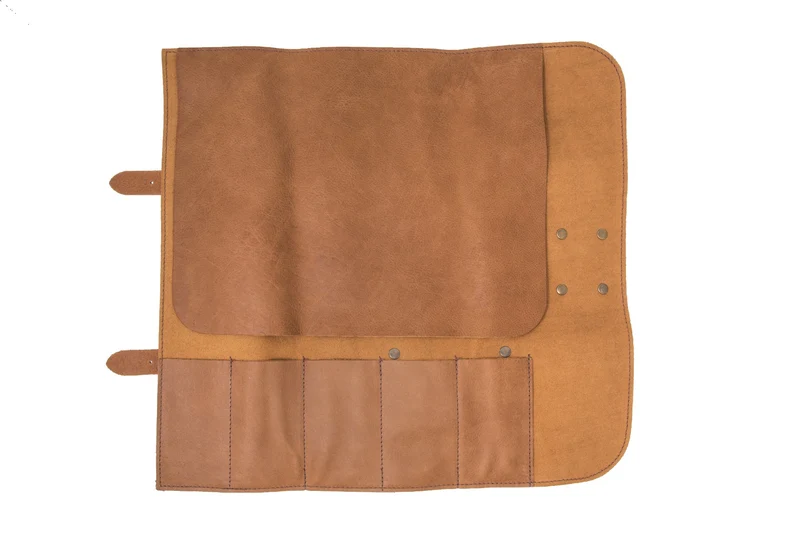 Bolsa de piel + 5 cuchillos Serie Nórdika