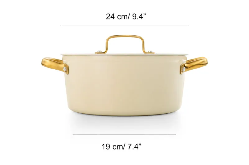 Set 3 piezas Serie Samoa Iconic Beige + espátula ranurada y pinzas