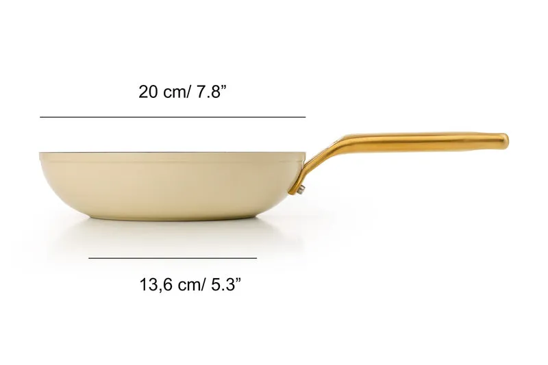 Set de sartenes Samoa Iconic beige 20, 24 y 28 cm