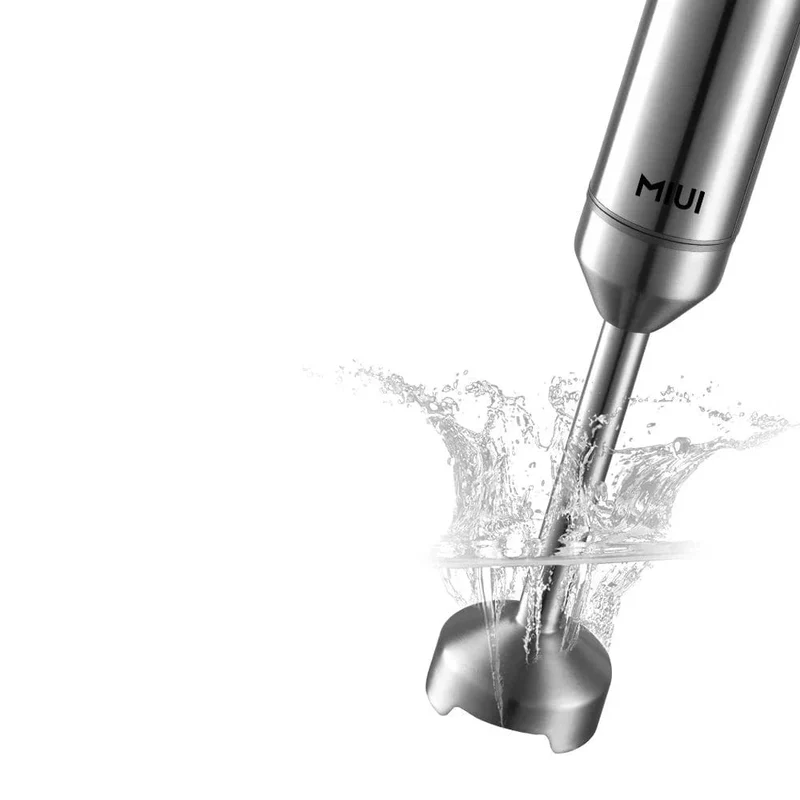 Mixeur Plongeant 4-en-1 Inox 304 — Tige Mixeuse, Hachoir 500 ml, Fouet, Verre Doseur 700 ml
