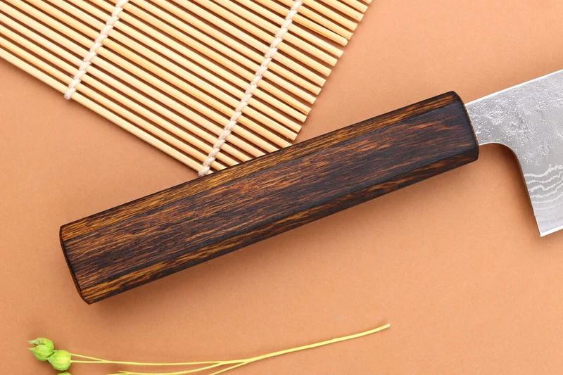 Couteau santoku 16,5cm japonais artisanal Yuzo Enju Damas 440C