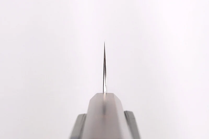 Couteau bunka 16,5cm japonais artisanal Hatsukokoro Ginga ATS-34 Damas ébène