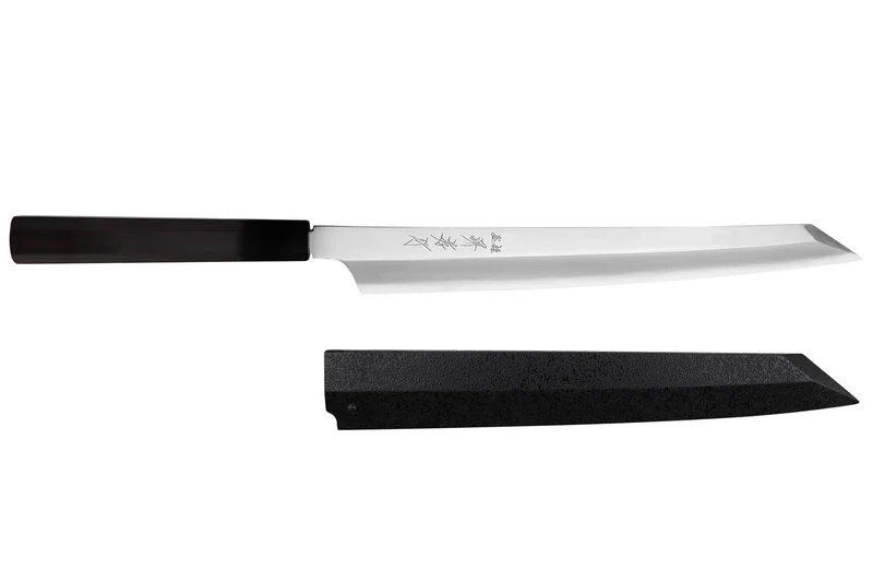 Couteau yanagiba kiritsuke 30cm japonais artisanal Sakai Takayuki Hien