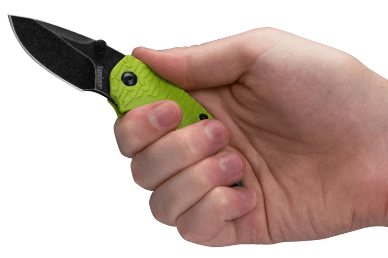 Couteau pliant Kershaw Shuffle Lime KS.8700LIMEBW manche en nylon/fibres de verre vert citron 8,3cm