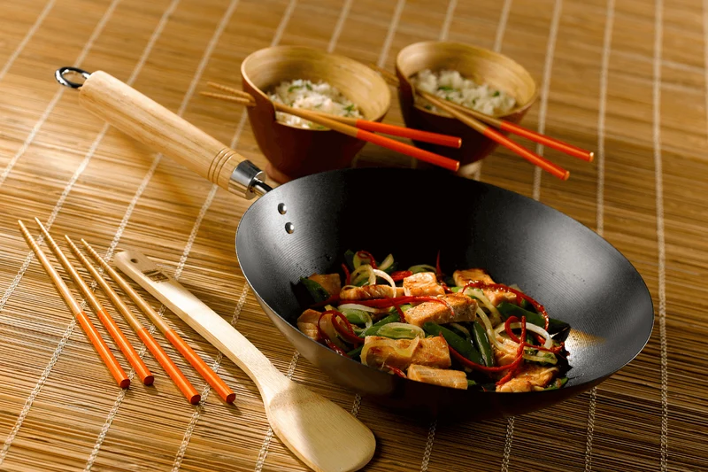 Wok antiadhérent Dexam Be a wok star pour 2 à 3 personnes diamètre 30cm
