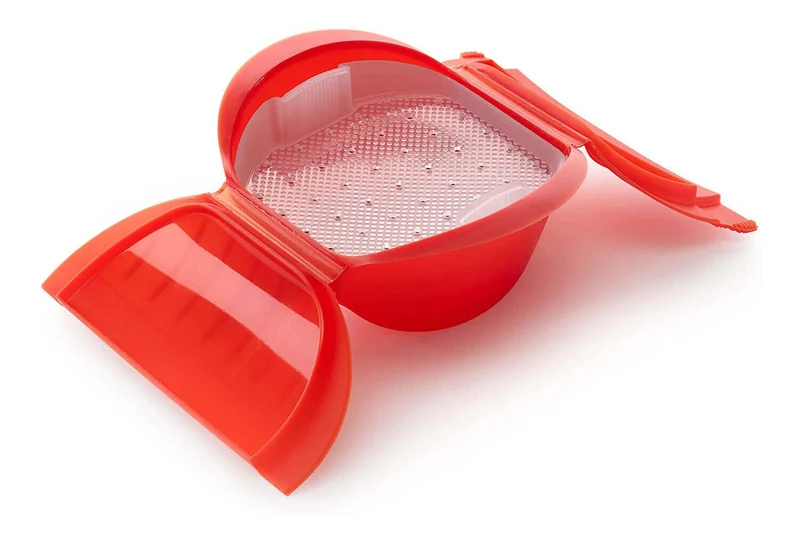 Coffret vapeur Maxi Lékué rouge avec filtre