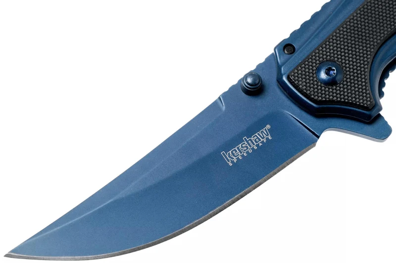 Couteau pliant Kershaw Outright KS.8320 manche en acier/G10 bleu 11,1cm