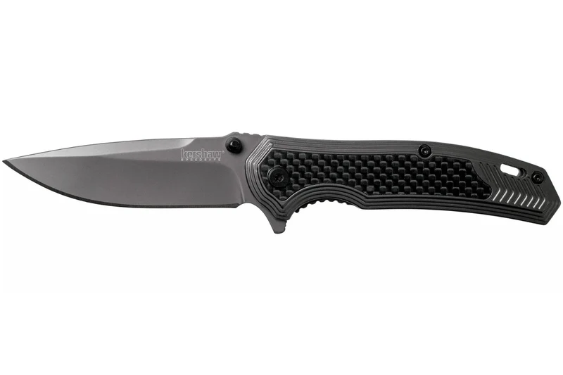 Couteau pliant Kershaw Fringe KS.8310 manche en acier/fibres de carbone 10,5cm