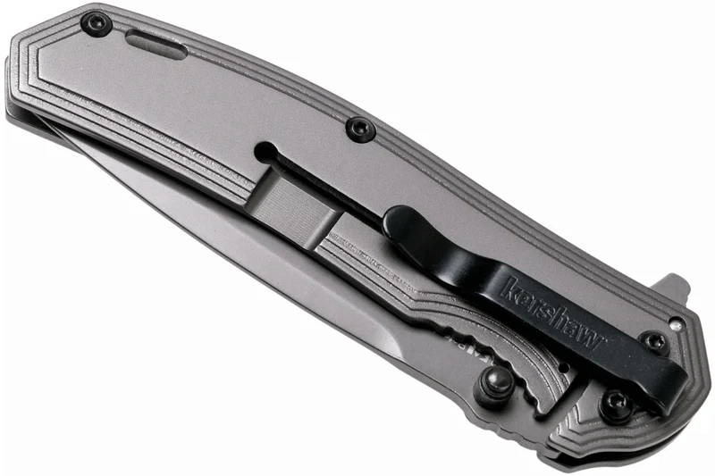Couteau pliant Kershaw Fringe KS.8310 manche en acier/fibres de carbone 10,5cm