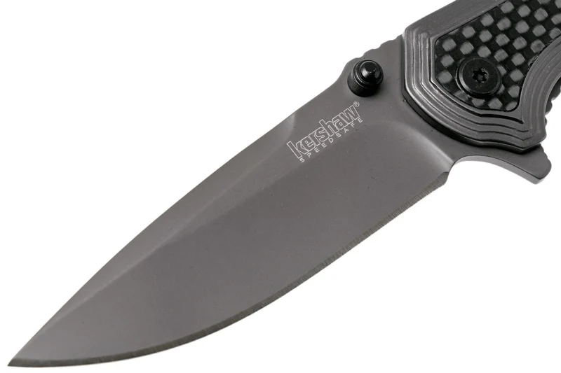Couteau pliant Kershaw Fringe KS.8310 manche en acier/fibres de carbone 10,5cm
