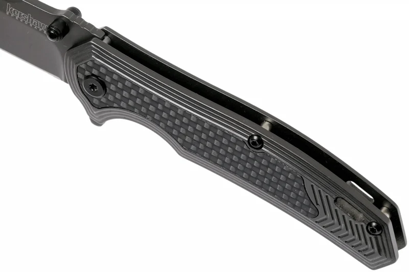 Couteau pliant Kershaw Fringe KS.8310 manche en acier/fibres de carbone 10,5cm