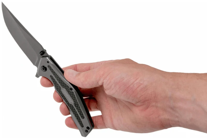 Couteau pliant Kershaw Duojet KS.8300 manche en acier/fibres de carbone 11,4cm