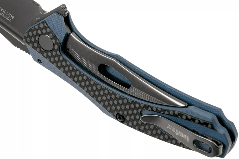 Couteau pliant Kershaw Natrix Copper KS.7007CF manche en G10 revêtu de fibres de carbone noir 10,8cm