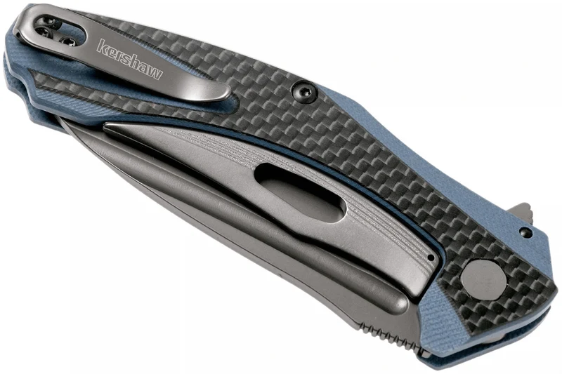 Couteau pliant Kershaw Natrix Copper KS.7007CF manche en G10 revêtu de fibres de carbone noir 10,8cm
