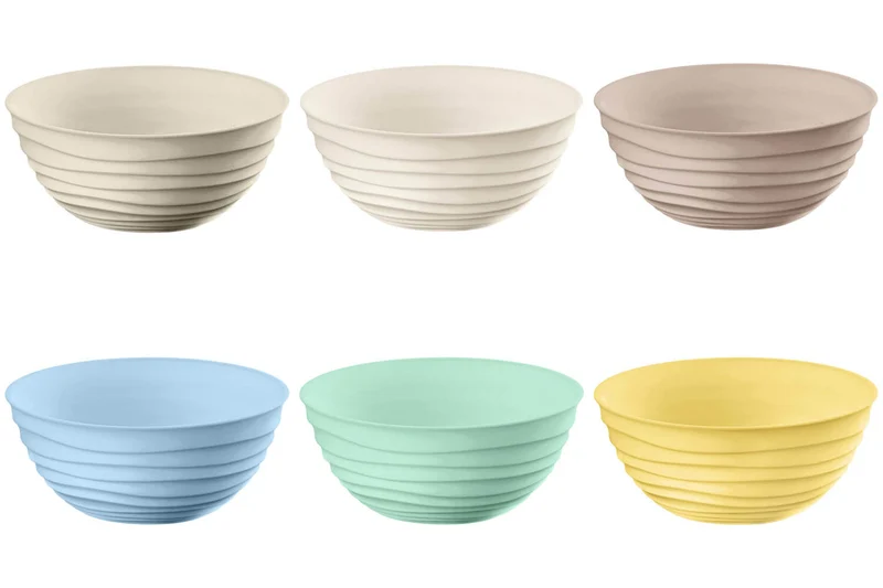 Set de 6 bols multicolores Guzzini Tierra en bouteilles recyclées Ø12,2cm