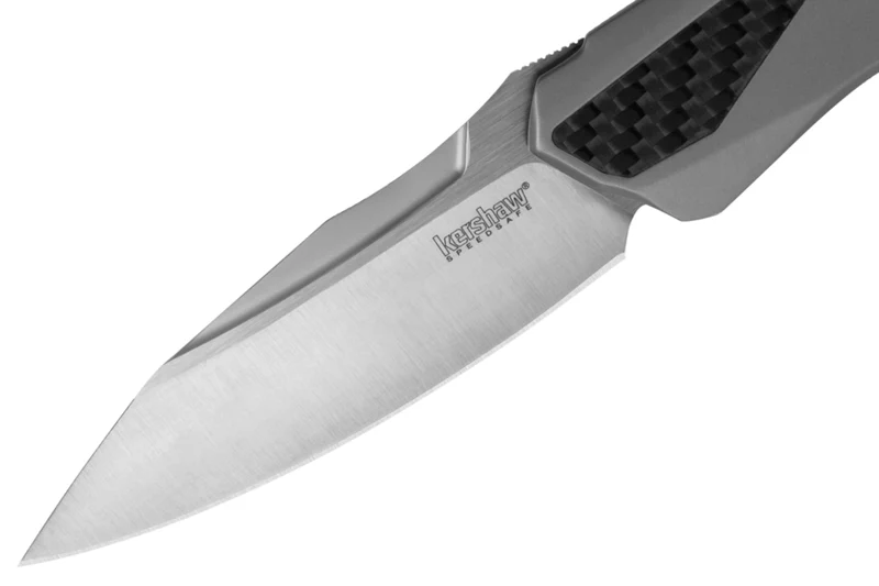 Couteau pliant Kershaw Collateral KS.5500 manche en acier et fibre de carbone gris 11,7cm