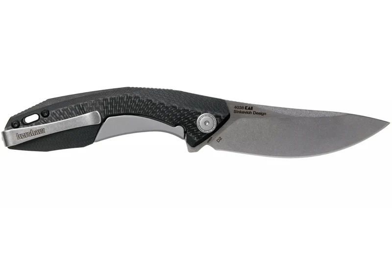 Couteau pliant Kershaw KS.4038 Tumbler manche en G10 et fibre de carbone noir 10,2cm