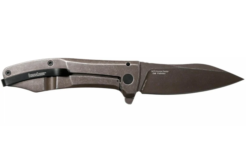 Couteau pliant Kershaw Boilermaker KS.3475 manche tout en acier marron 10,8cm