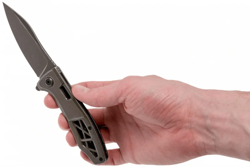 Couteau pliant Kershaw Boilermaker KS.3475 manche tout en acier marron 10,8cm