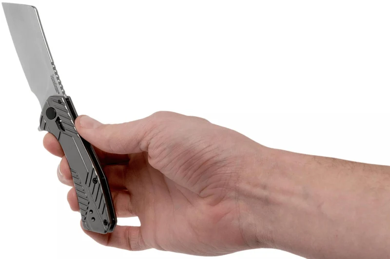 Couteau pliant Kershaw Static KS.3445 manche en acier gris 9,8cm