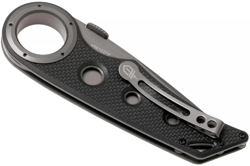 Couteau pliant Gerber Remix Tactical GE003641 lame Tanto manche troué en G10 noir 12cm