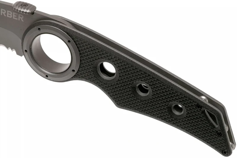 Couteau pliant Gerber Remix Tactical GE003641 lame Tanto manche troué en G10 noir 12cm