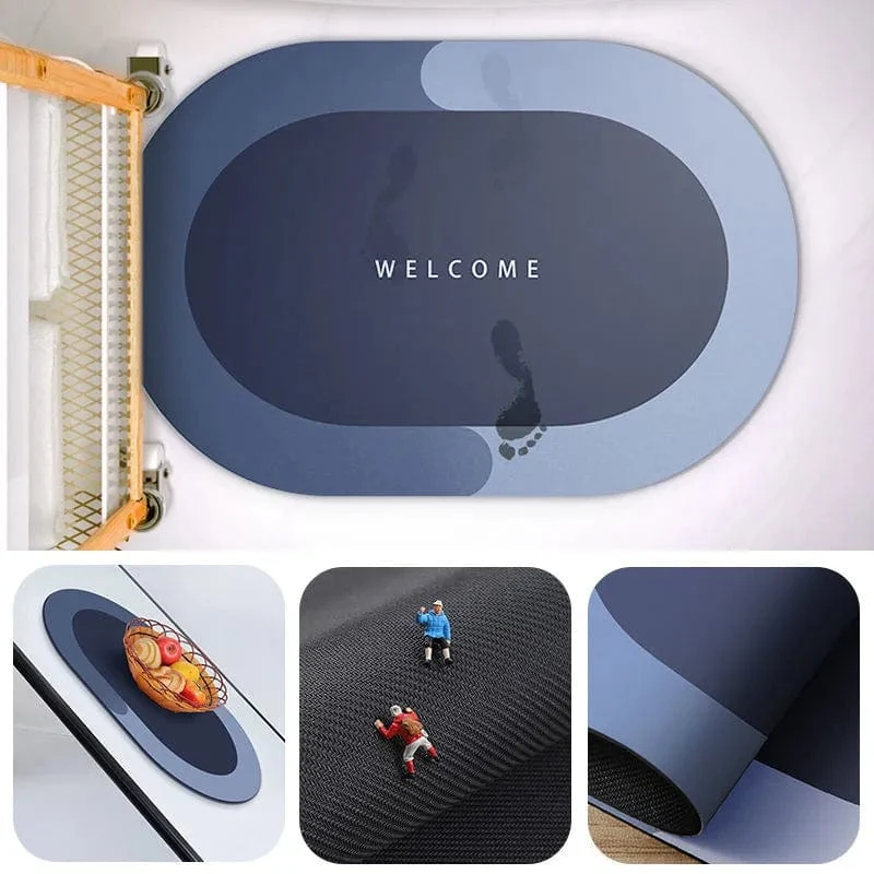 Tapis de douche ultra-absorbant