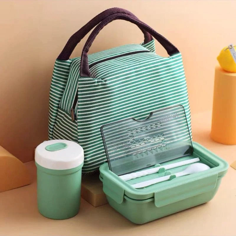 Ensemble « Lunch Box Kids » : Boite repas + Couverts + Verre + Sac