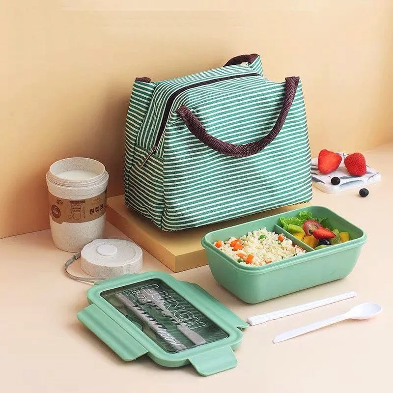 Ensemble « Lunch Box Kids » : Boite repas + Couverts + Verre + Sac