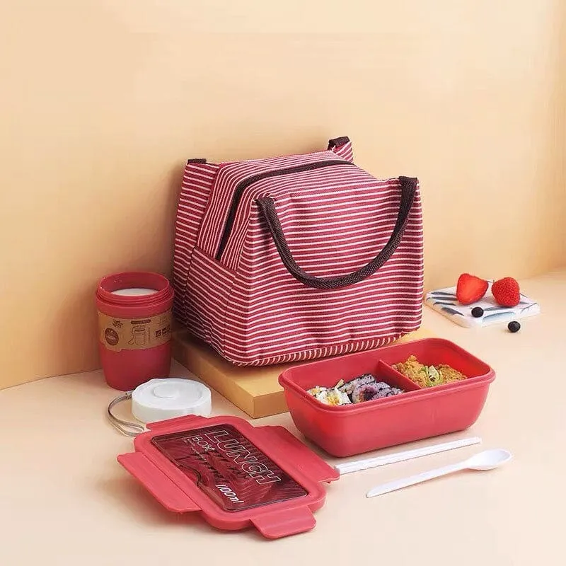 Ensemble « Lunch Box Kids » : Boite repas + Couverts + Verre + Sac