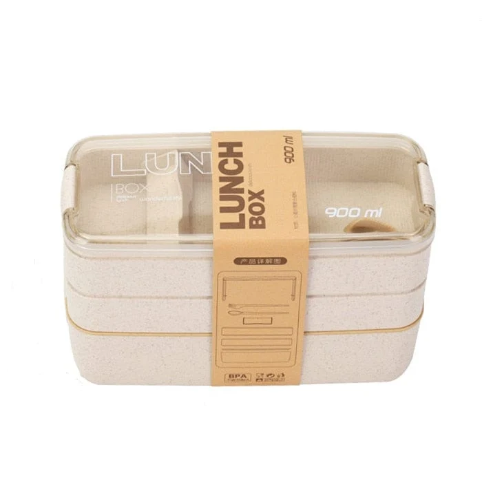LunchBox Japonaise Multi-Compartiments avec Verre à Soupe