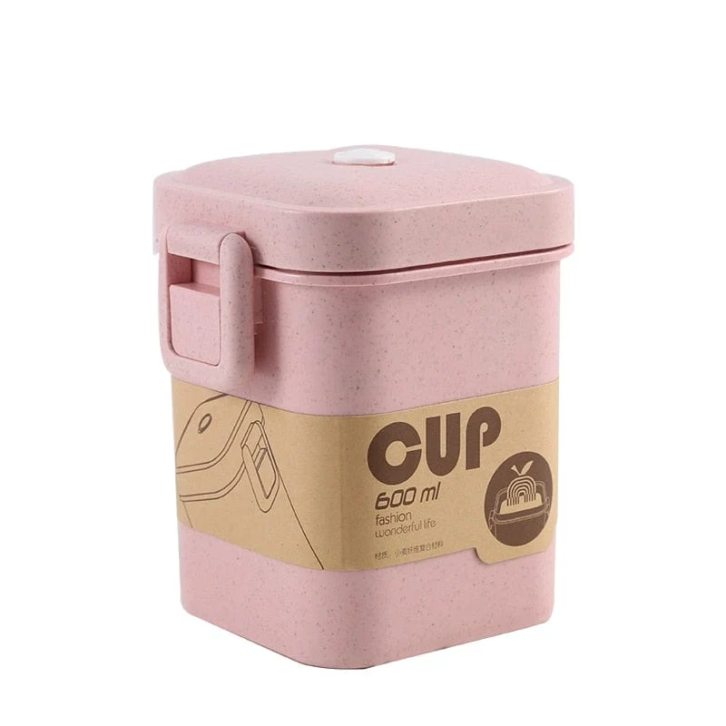 LunchBox Japonaise Multi-Compartiments avec Verre à Soupe