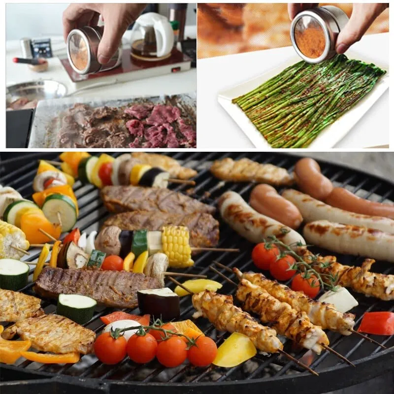 Pots de conservation en métal pour Épices