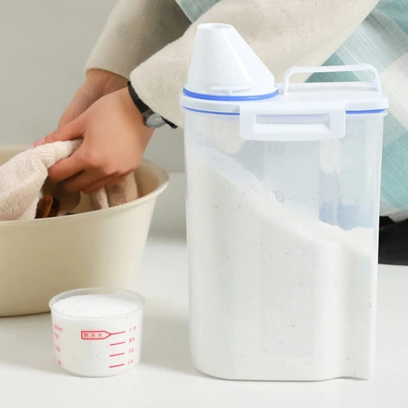 Lot de 3 boites de conservation alimentaires à becs verseurs et doseurs gradués