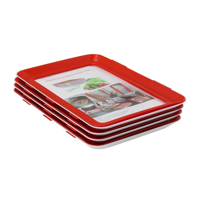 5 Plateaux de conservation réutilisables (dont 1 offert !)