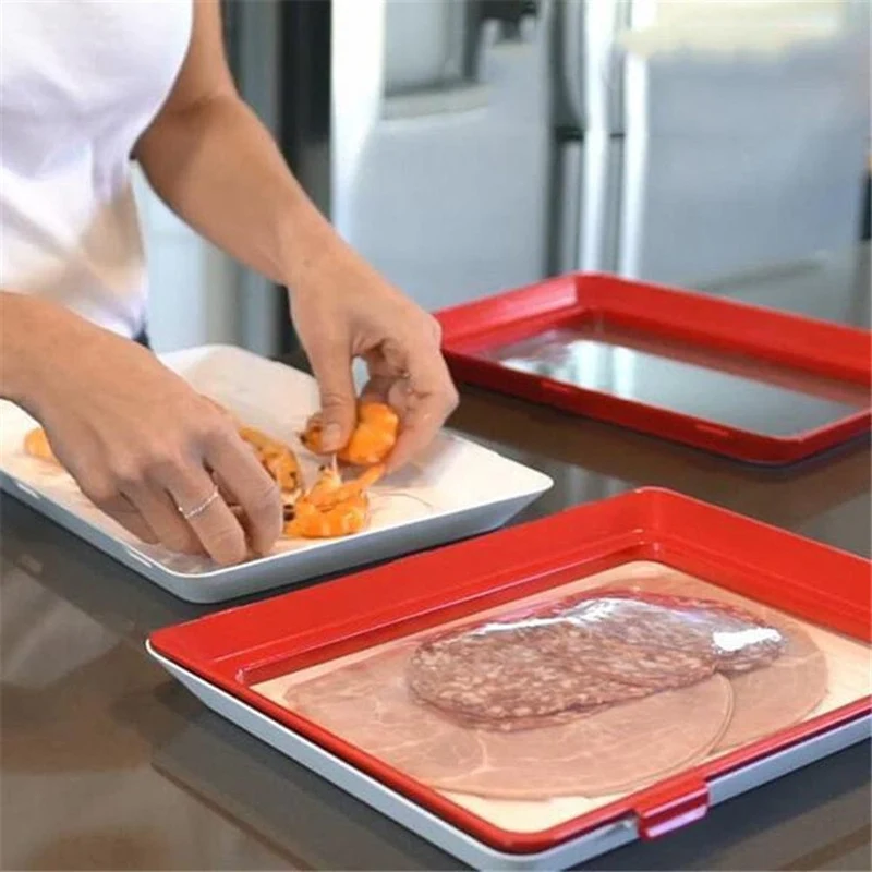 5 Plateaux de conservation réutilisables (dont 1 offert !)