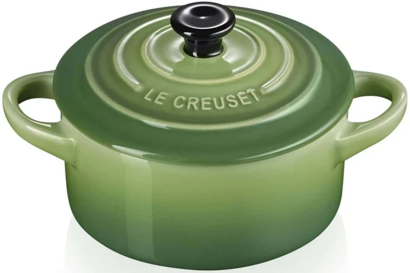 Mini cocotte ronde en céramique Le Creuset 10cm Bambou