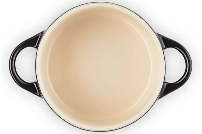 Mini cocotte ronde en céramique Le Creuset 10cm Noir Onyx