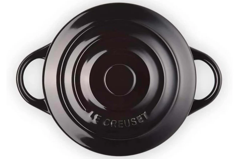 Mini cocotte ronde en céramique Le Creuset 10cm Noir Onyx