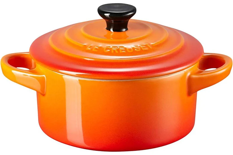 Mini cocotte ronde en céramique Le Creuset 10cm Volcanique