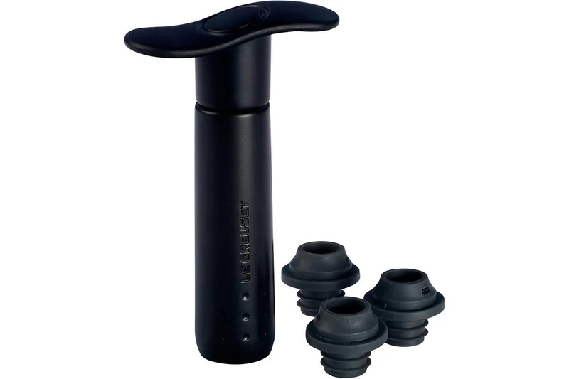 Pompe à vin Le Creuset WA-137 Noir Mat + 3 bouchons