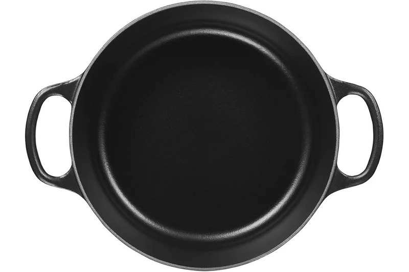 Cocotte ronde en fonte émaillée Le Creuset Signature 24cm Noir Mat
