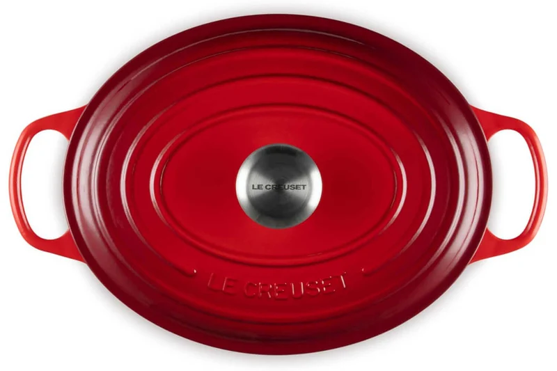 Cocotte ovale en fonte émaillée Le Creuset Signature 33cm Cerise
