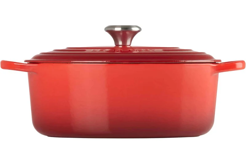 Cocotte ovale en fonte émaillée Le Creuset Signature 33cm Cerise