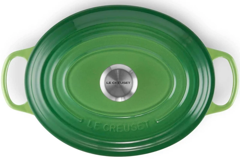 Cocotte ovale en fonte émaillée Le Creuset Signature 29cm Bambou